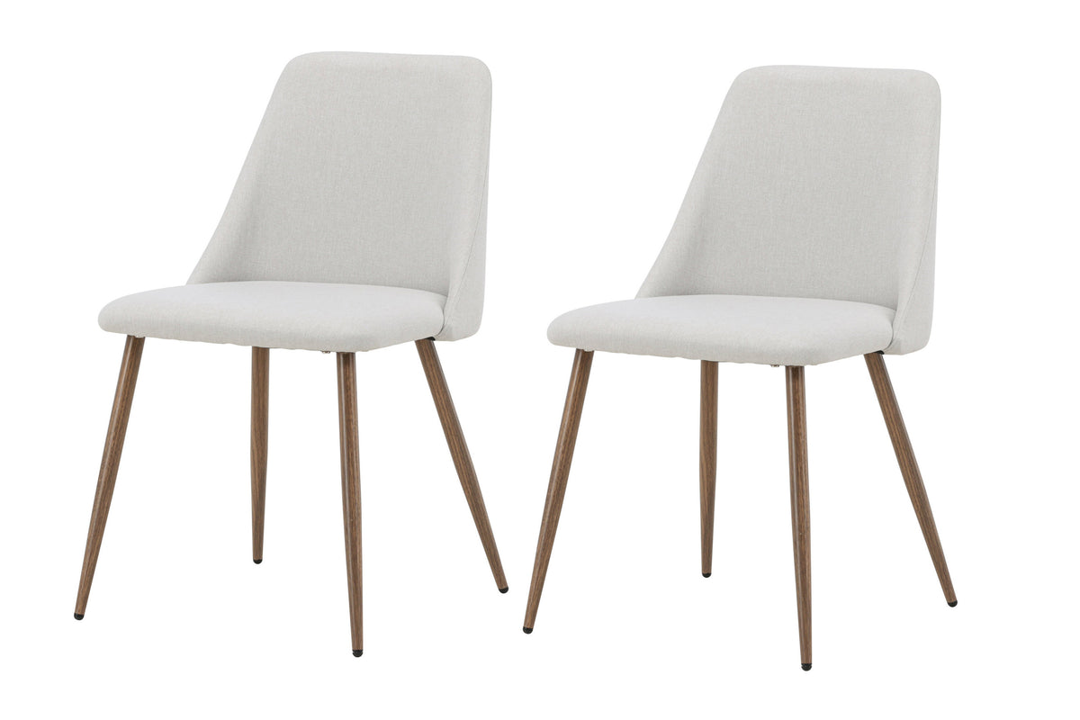 Night spisebordsstole - beige, mokka - 2 stk. - billede 2