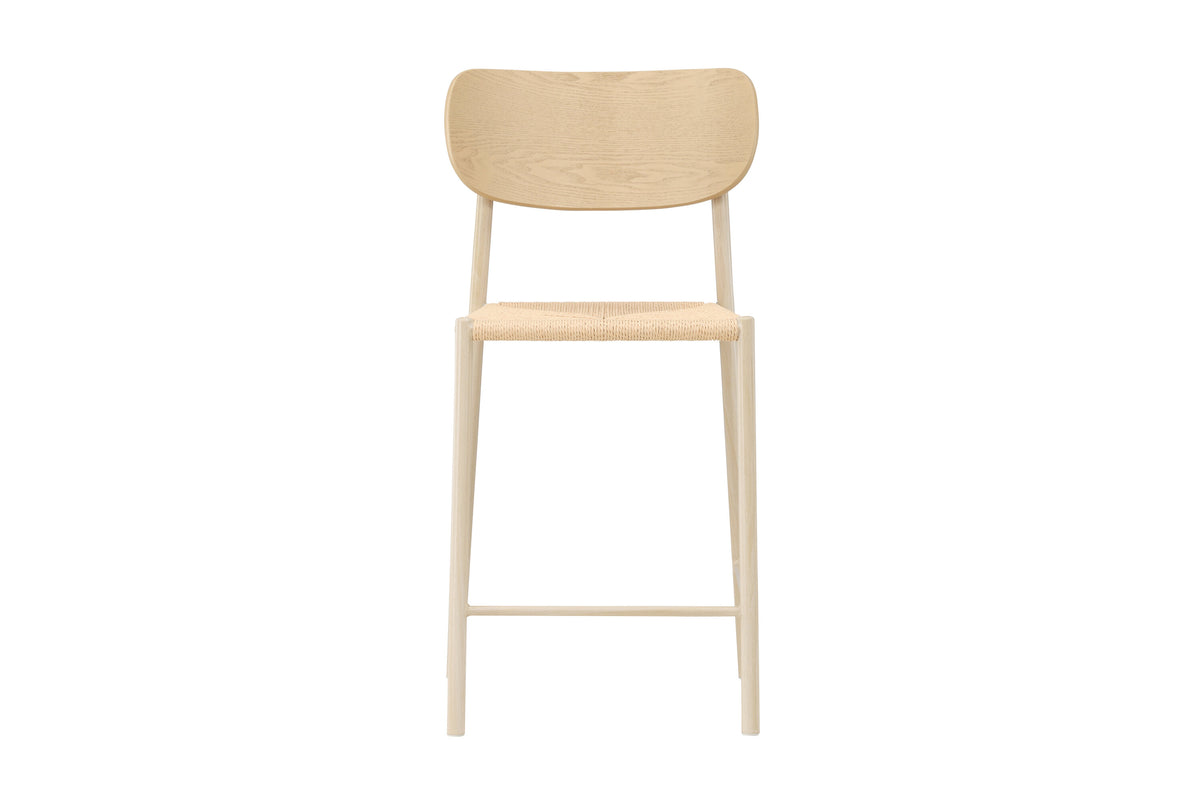 Polly barstol - beige, hvidpigmenteret - billede 1
