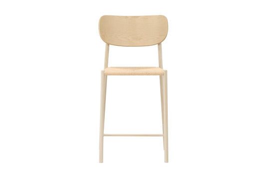Polly barstol - beige, hvidpigmenteret - billede 1