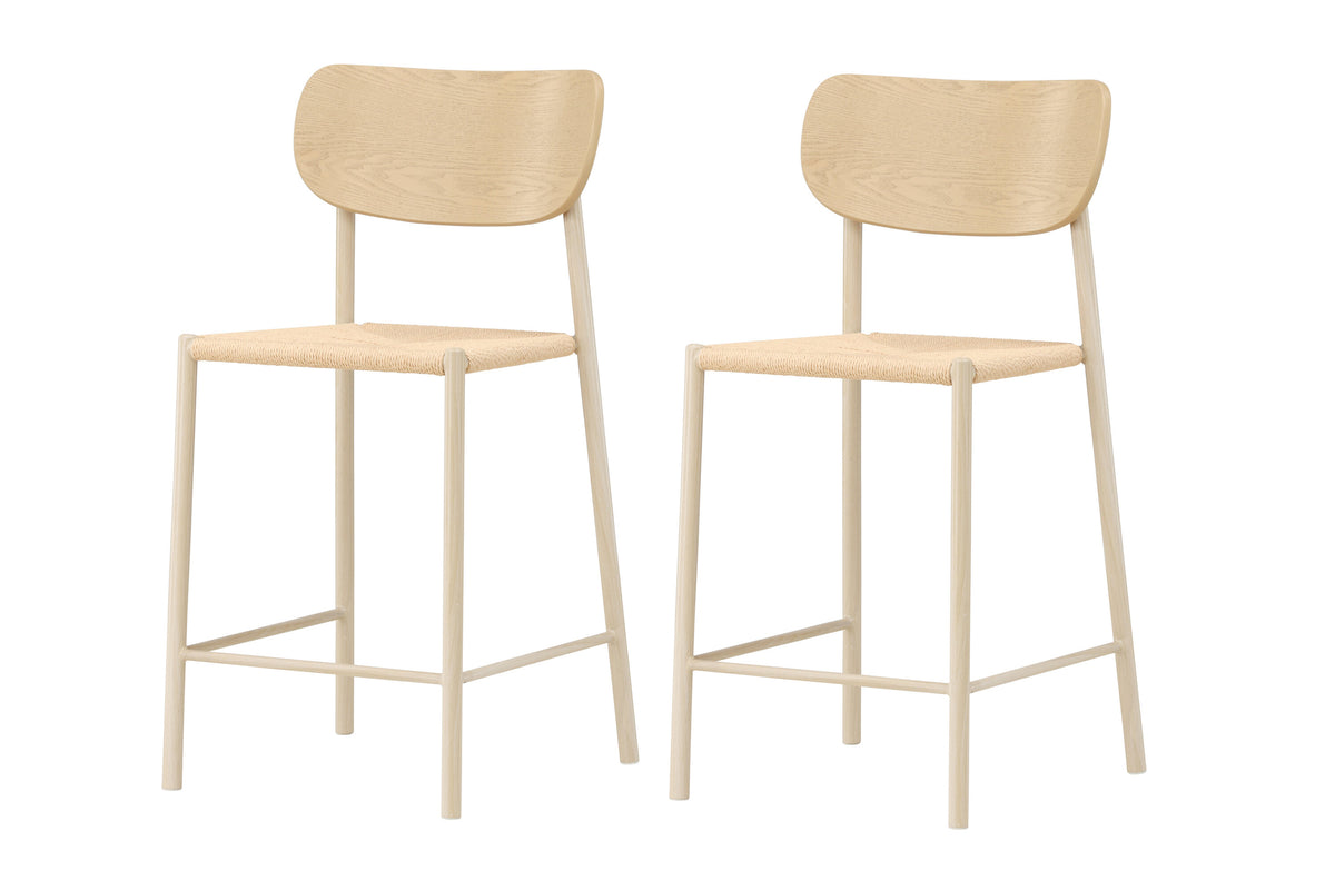 Polly barstol - beige, hvidpigmenteret - billede 2