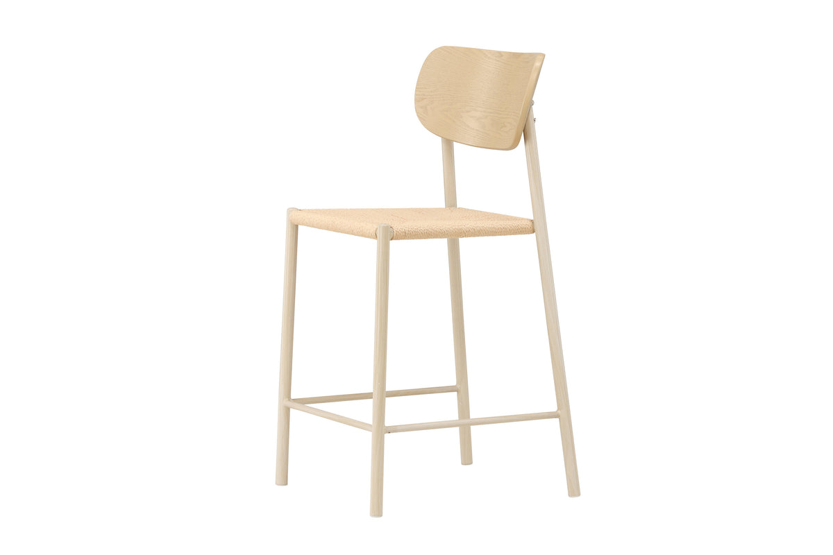Polly barstol - beige, hvidpigmenteret - billede 4