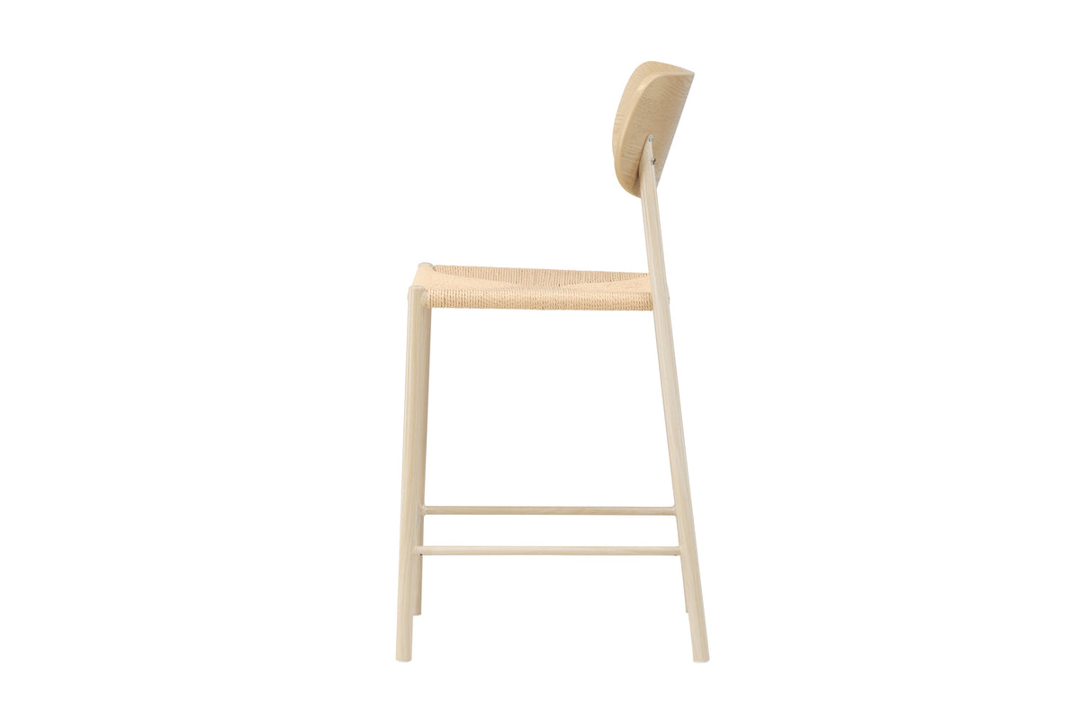 Polly barstol - beige, hvidpigmenteret - billede 5