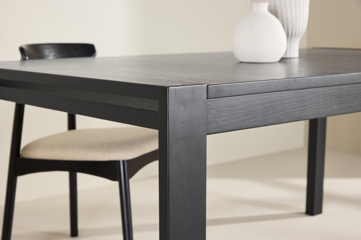 Slider spisebord - 170 × 95 cm - sort - billede 30