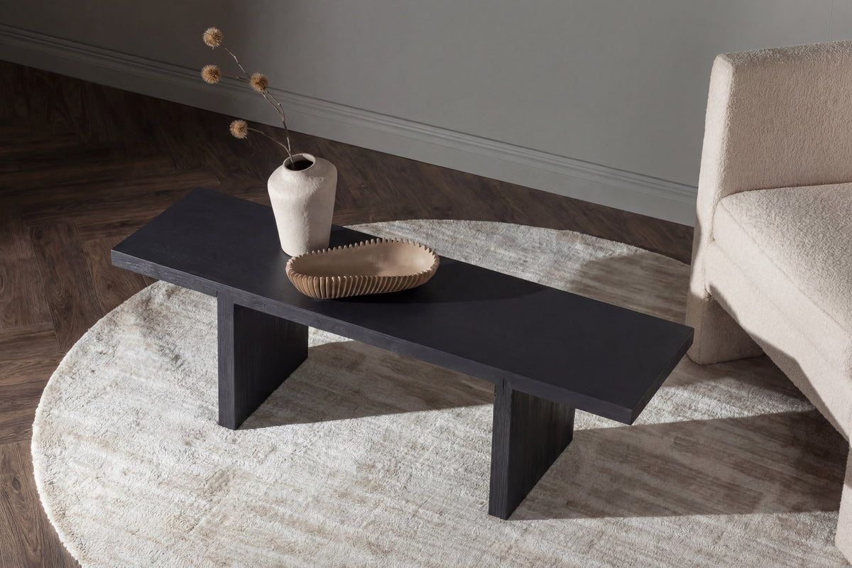 Yakunik sofabord - 120 × 38 cm - sort - billede 6