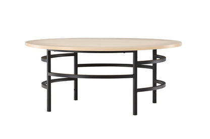 Copenhagen sofabord - Ø100 cm - sort, hvidpigmenteret - billede 3