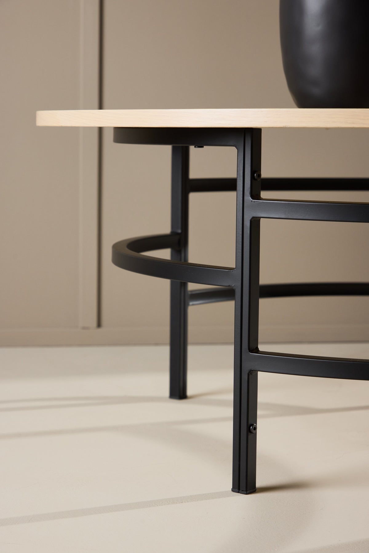 Copenhagen sofabord - Ø100 cm - sort, hvidpigmenteret - billede 20