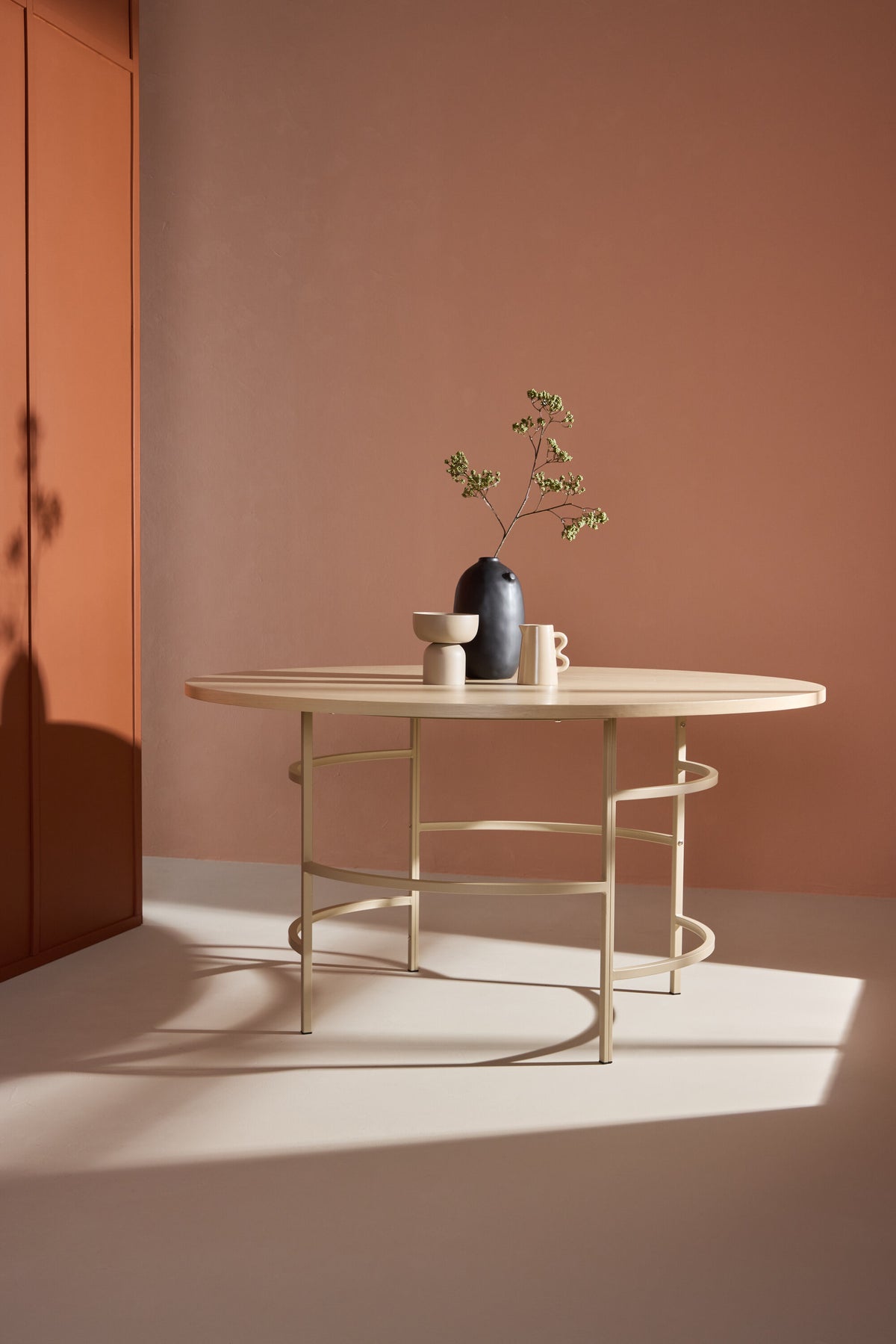 Copenhagen rundt spisebord - Ø140 cm - beige, hvidpigmenteret - billede 17