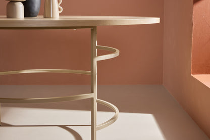 Copenhagen rundt spisebord - Ø140 cm - beige, hvidpigmenteret - billede 14
