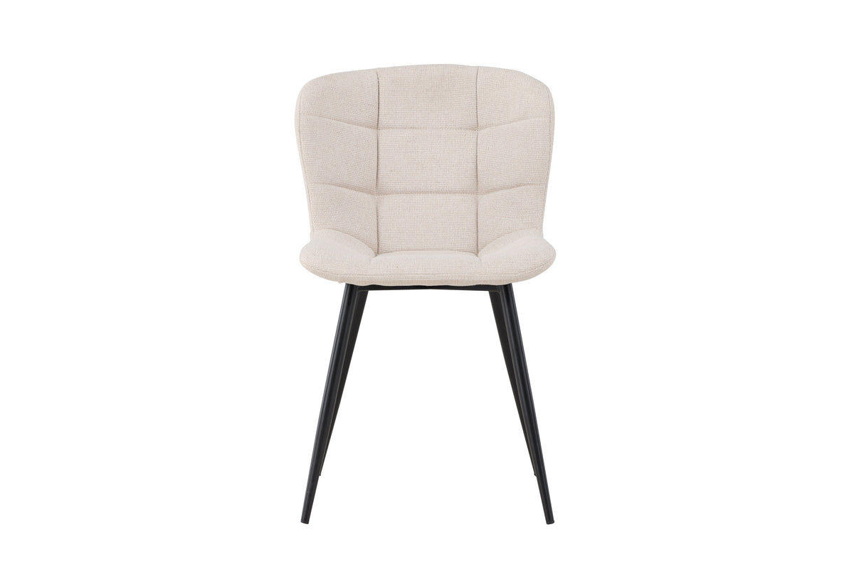 Lily spisebordsstole - beige, sort - 2 stk. - billede 1