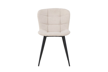 Lily spisebordsstole - beige, sort - 2 stk. - billede 1