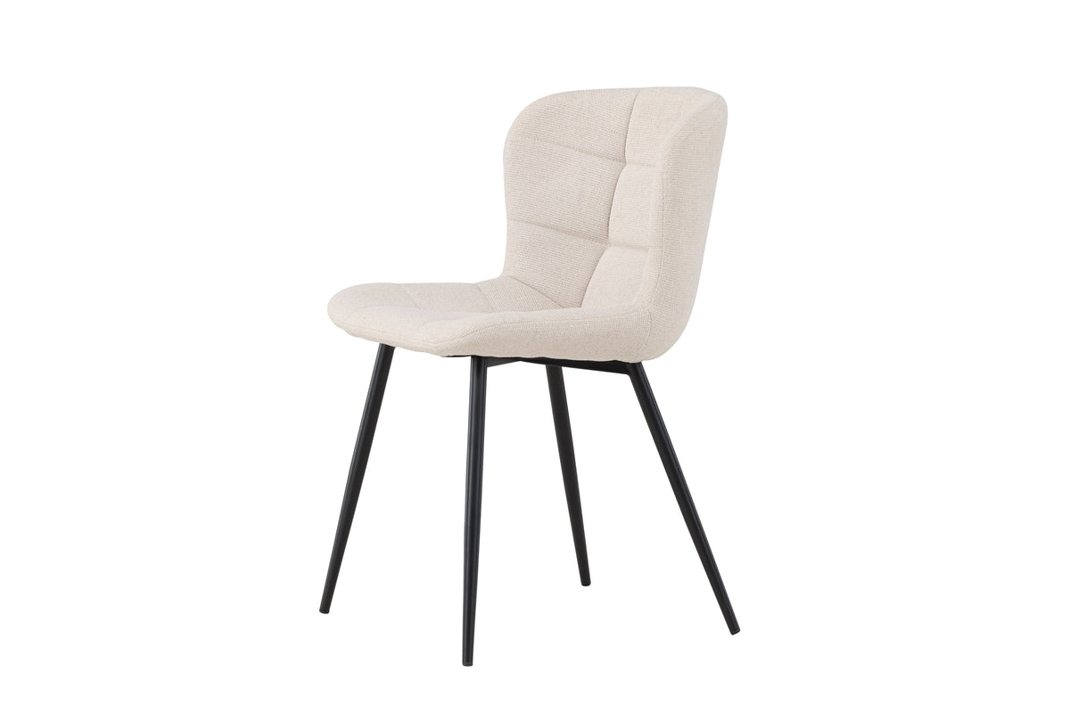Lily spisebordsstole - beige, sort - 2 stk. - billede 4