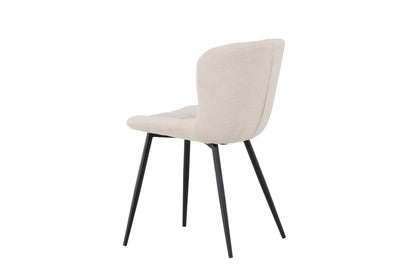 Lily spisebordsstole - beige, sort - 2 stk. - billede 6