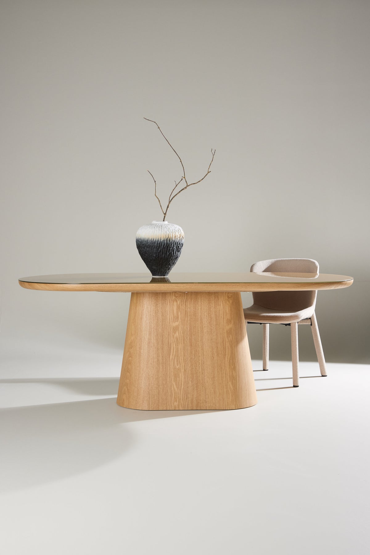 Castor ovalt spisebord - 200 × 90 cm - natur - billede 19