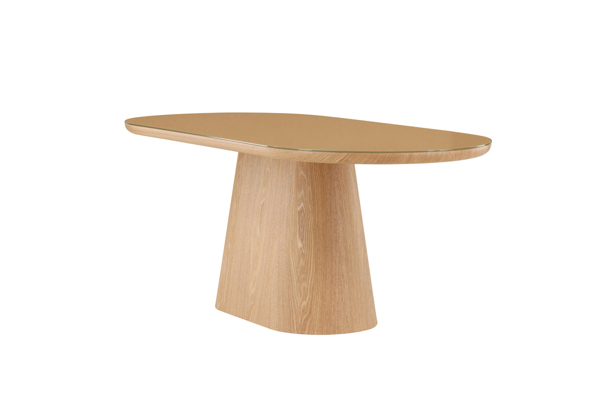 Castor ovalt spisebord - 200 × 90 cm - natur - billede 3