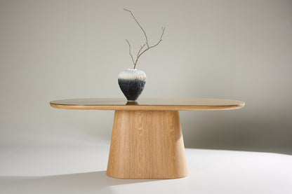 Castor ovalt spisebord - 200 × 90 cm - natur - billede 14
