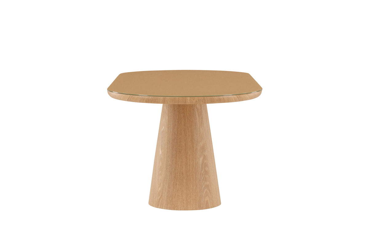Castor ovalt spisebord - 200 × 90 cm - natur - billede 4