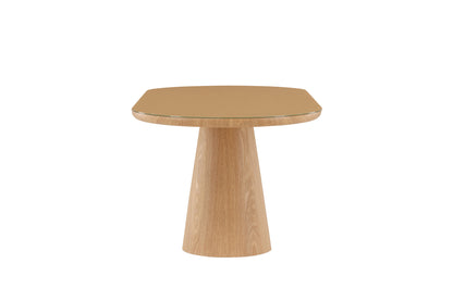 Castor ovalt spisebord - 200 × 90 cm - natur - billede 4