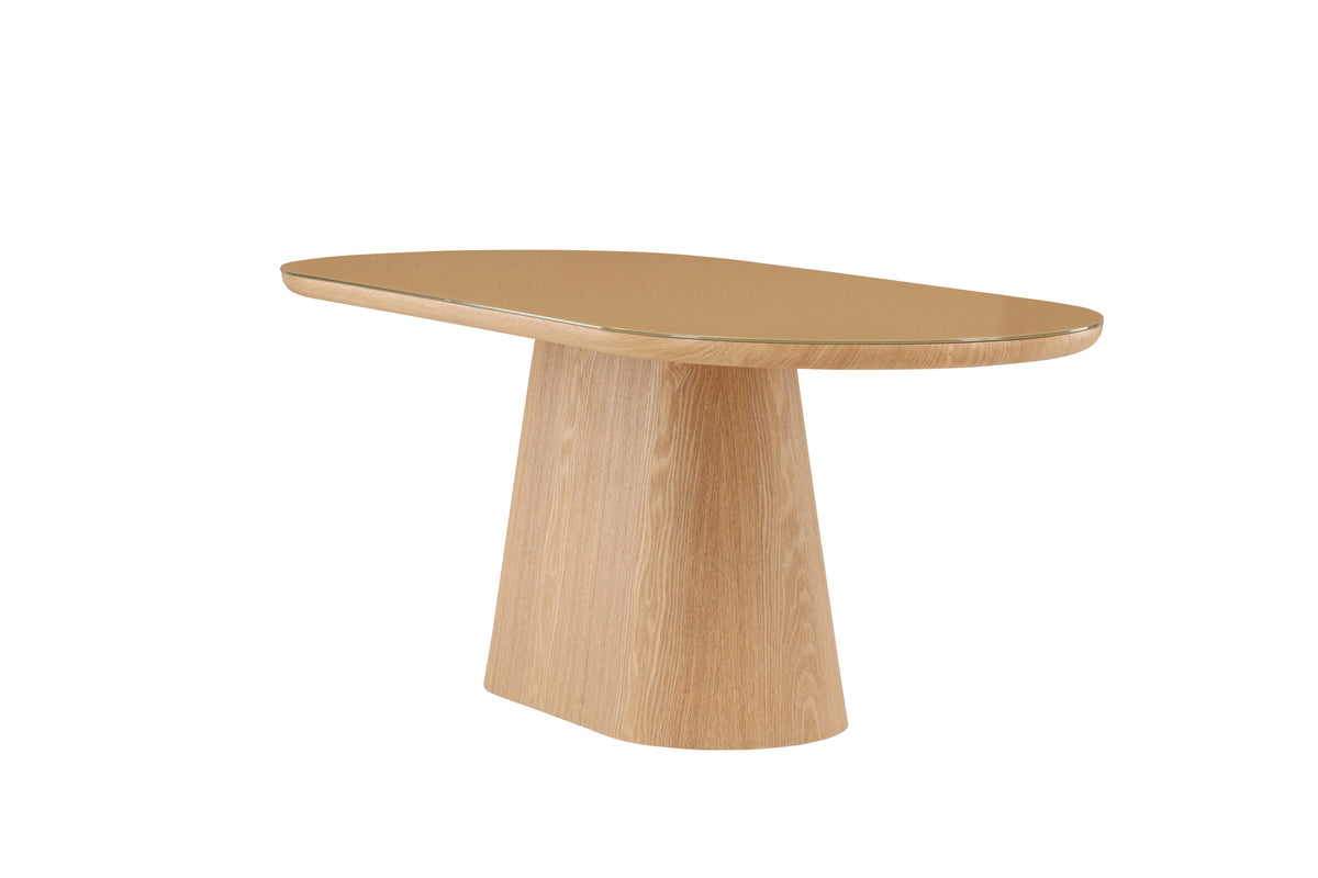 Castor ovalt spisebord - 200 × 90 cm - natur - billede 9