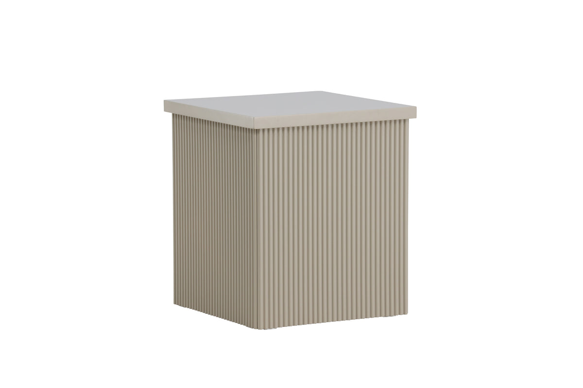 Lenox sidebord - 40 × 40 cm - beige - billede 3