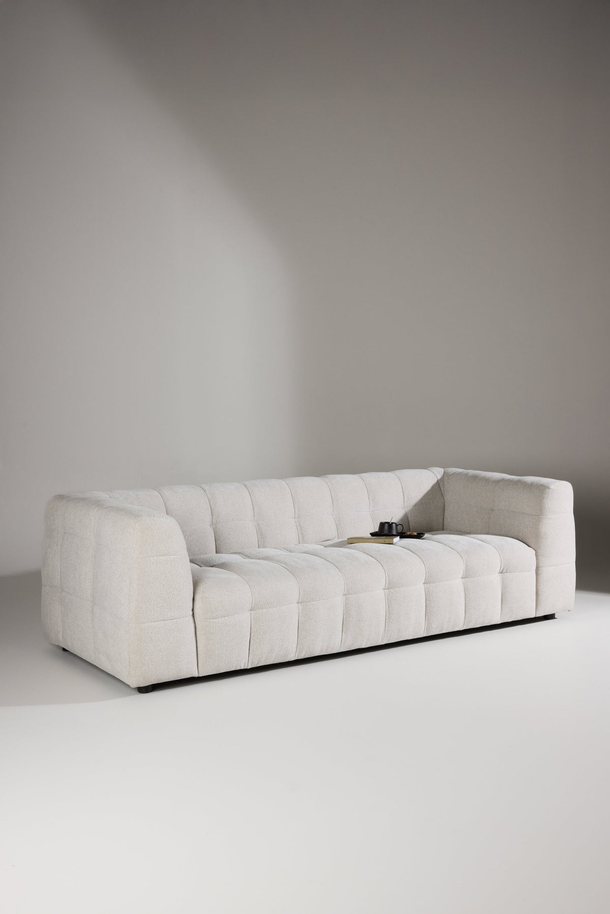 Malou 3-personers sofa - beige, sort - billede 18