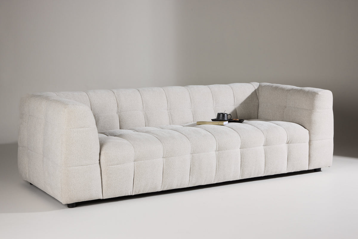 Malou 3-personers sofa - beige, sort - billede 13