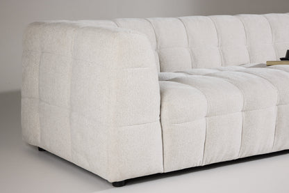 Malou 3-personers sofa - beige, sort - billede 14