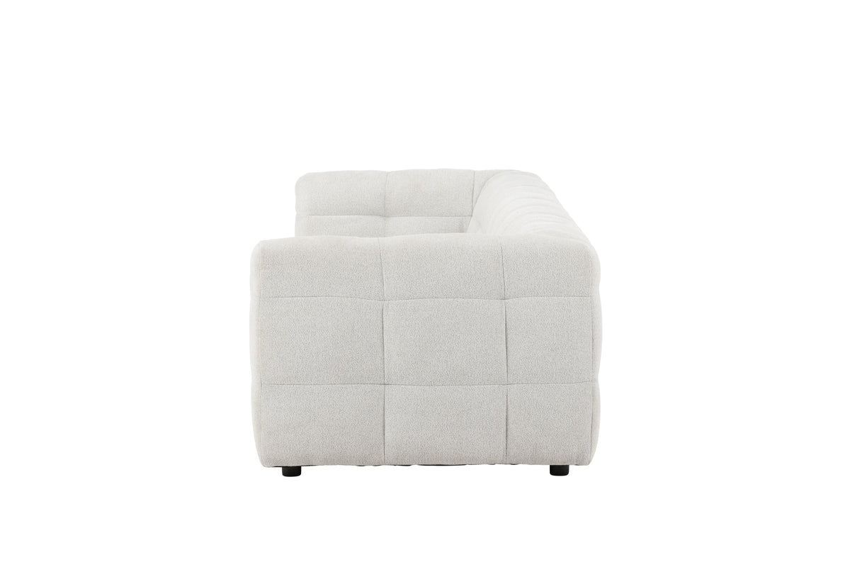 Malou 3-personers sofa - beige, sort - billede 4