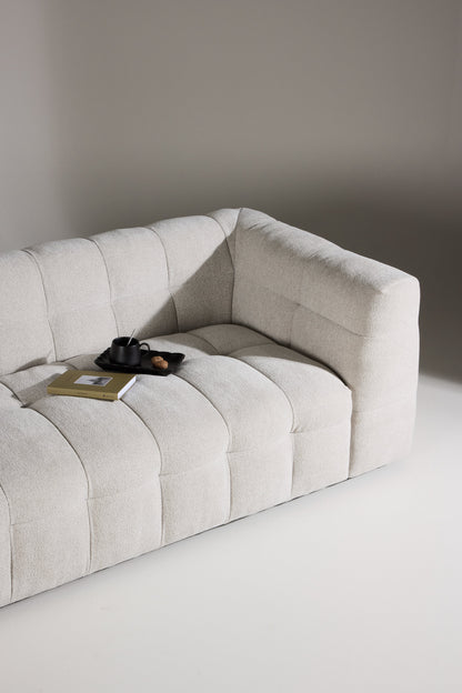 Malou 3-personers sofa - beige, sort - billede 20