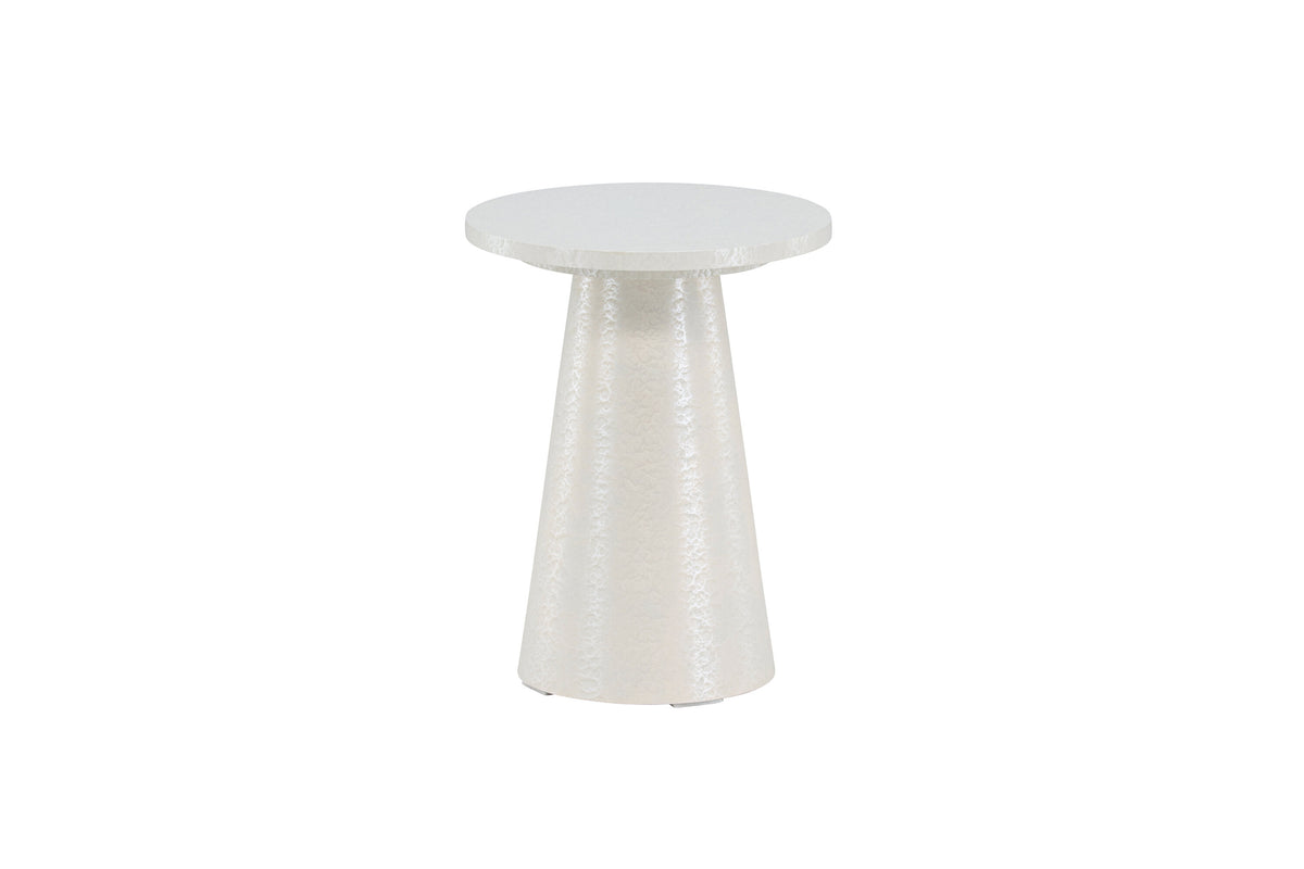 Lanzo sidebord - Ø35 cm - hvid - billede 1
