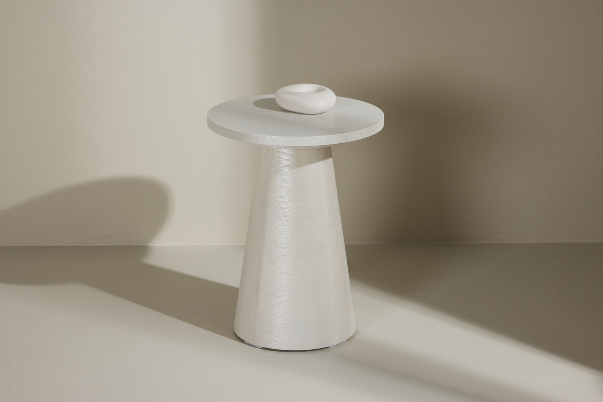 Lanzo sidebord - Ø35 cm - hvid - billede 13