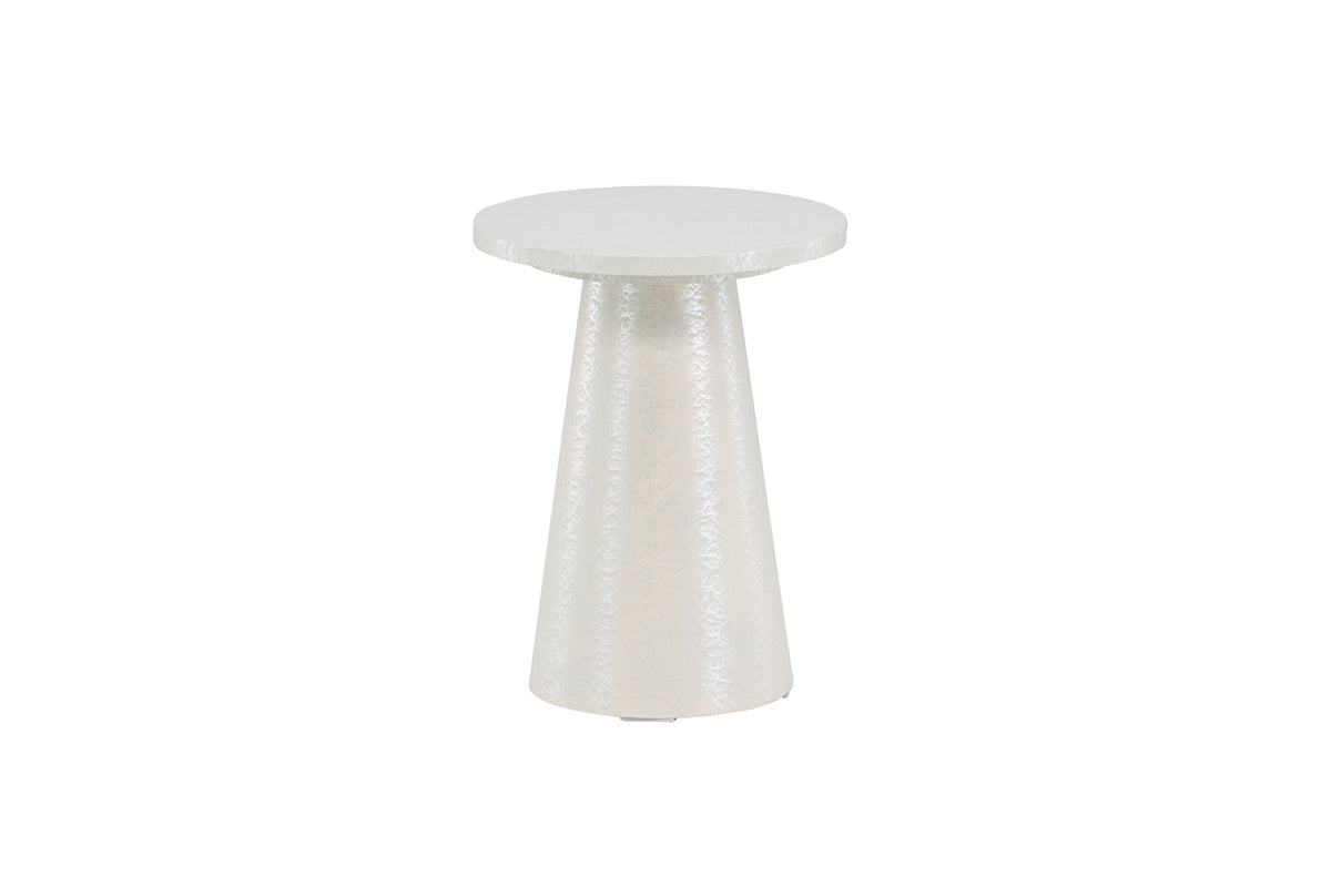 Lanzo sidebord - Ø35 cm - hvid - billede 2