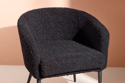 Fluffy Lænestol Black