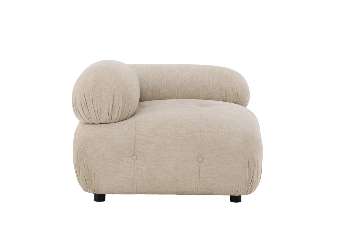 Mika Sofa Modul Beige - Højre endemodul
