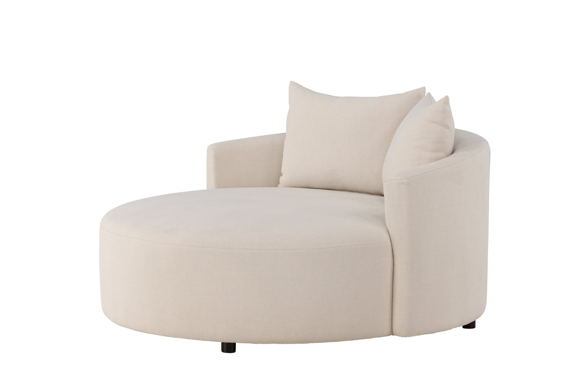Kelso 3-personers sofa - beige, sort - billede 3