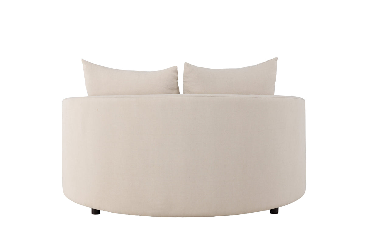 Kelso 3-personers sofa - beige, sort - billede 7