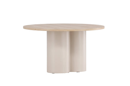 Olivia sofabord - Ø80 cm - beige, hvidpigmenteret - billede 10