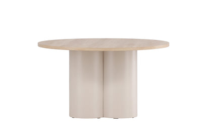 Olivia sofabord - Ø80 cm - beige, hvidpigmenteret - billede 11