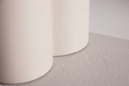 Olivia sofabord - Ø80 cm - beige, hvidpigmenteret - billede 16