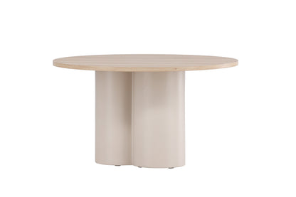 Olivia sofabord - Ø80 cm - beige, hvidpigmenteret - billede 8