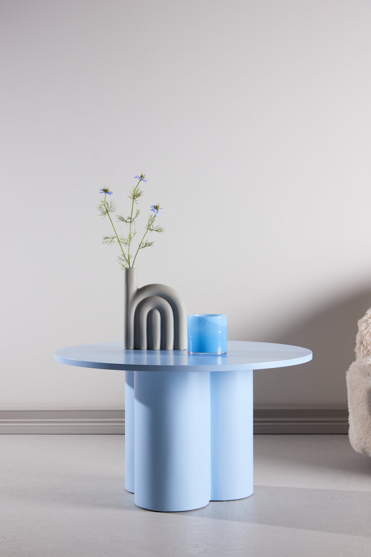Olivia sofabord - Ø80 cm - blå - billede 17
