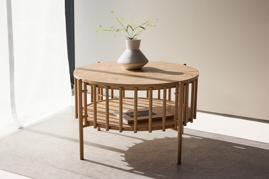 Rubbo Sofabord ⌀80 Natur