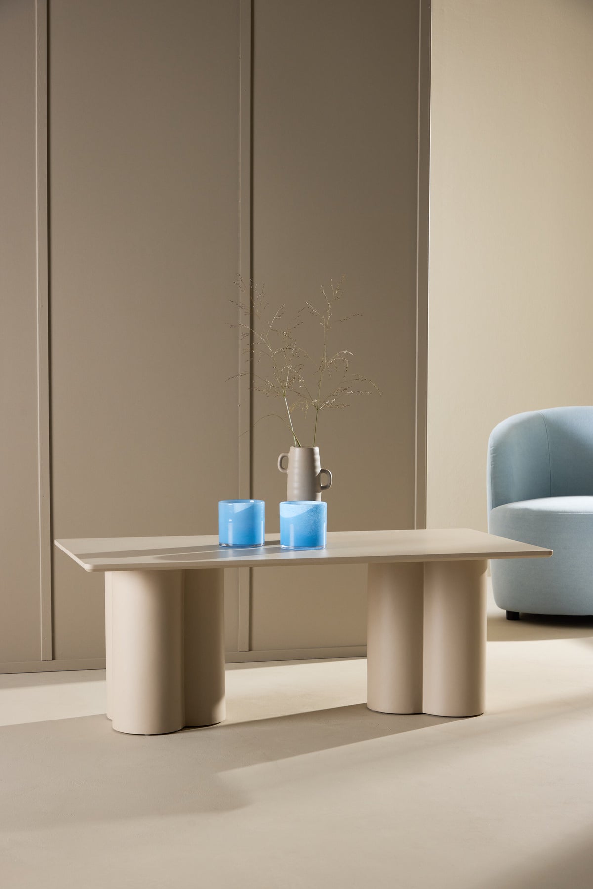 Olivia sofabord - 120 × 60 cm - beige - billede 18