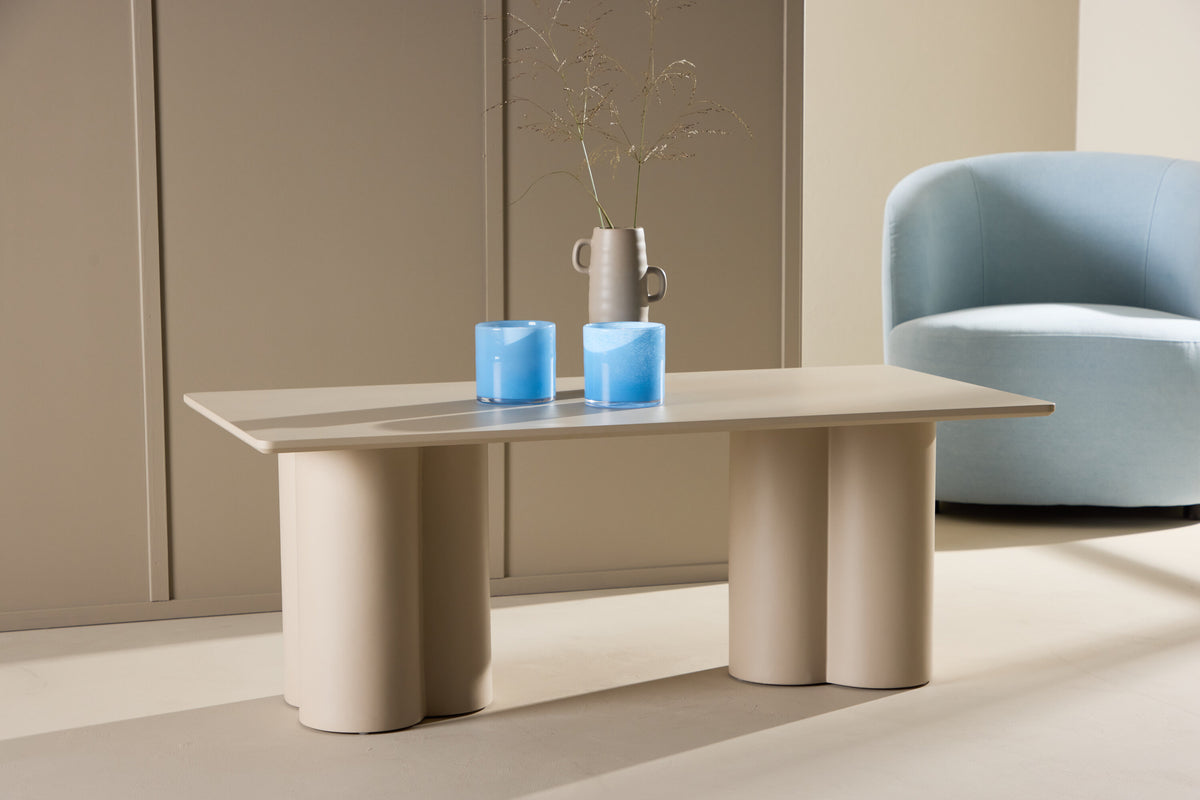 Olivia sofabord - 120 × 60 cm - beige - billede 13
