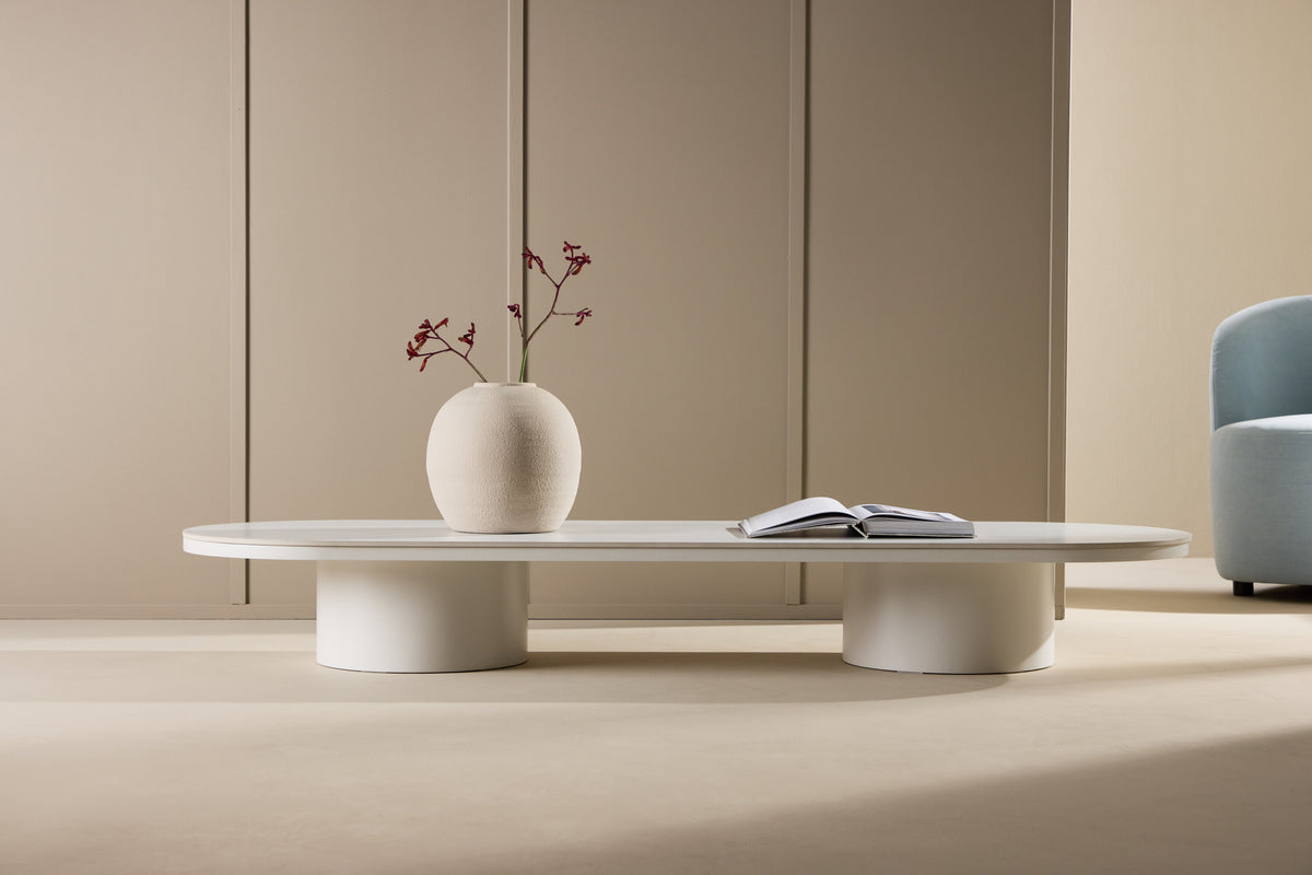 Narvik sofabord - 190 × 60 cm - beige - billede 13