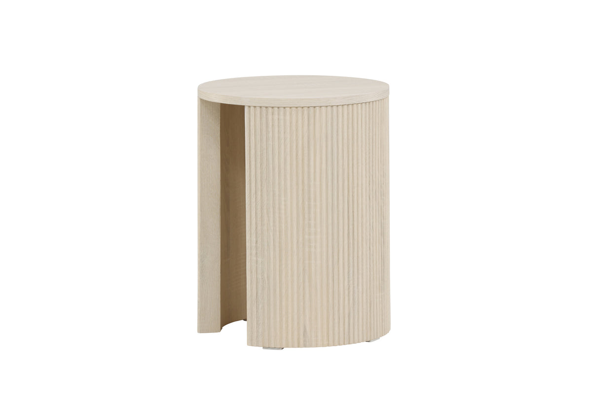 Bristol sidebord - Ø40 cm - hvidpigmenteret - billede 5