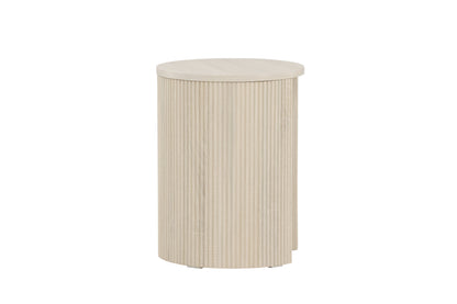 Bristol sidebord - Ø40 cm - hvidpigmenteret - billede 8