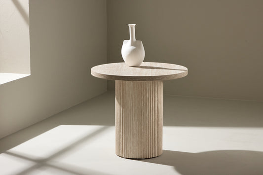 Härön Sofabord ⌀50 Beige