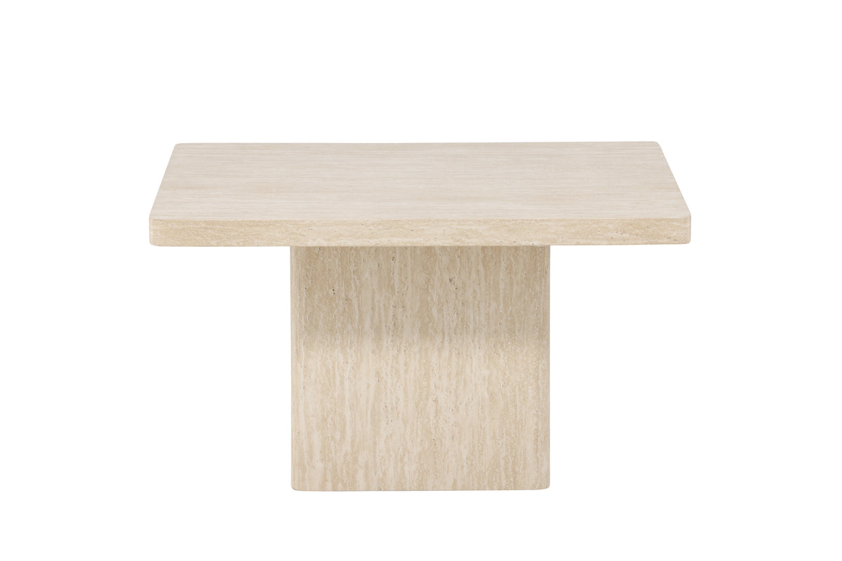 Qvart sofabord - 80 × 80 cm - beige - billede 10
