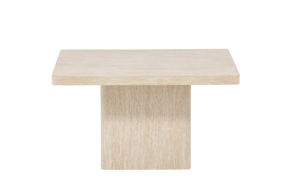 Qvart sofabord - 80 × 80 cm - beige - billede 10