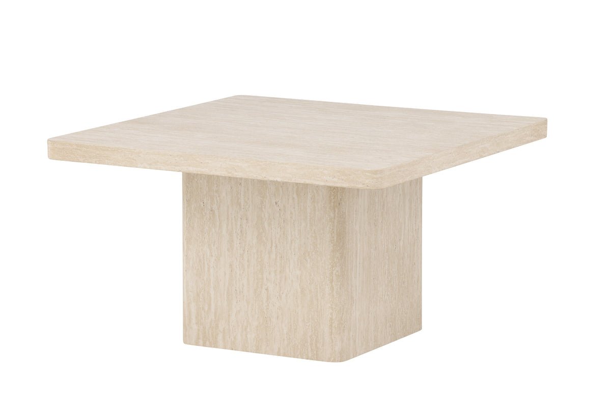 Qvart sofabord - 80 × 80 cm - beige - billede 11